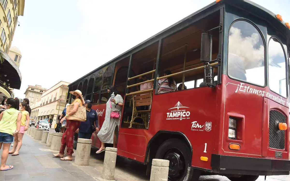 Suspenden temporalmente recorridos del tranvía turístico en Tampico